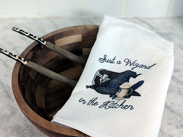 (image for) Just A Wizard in the Kitchen Plush Terry Towel